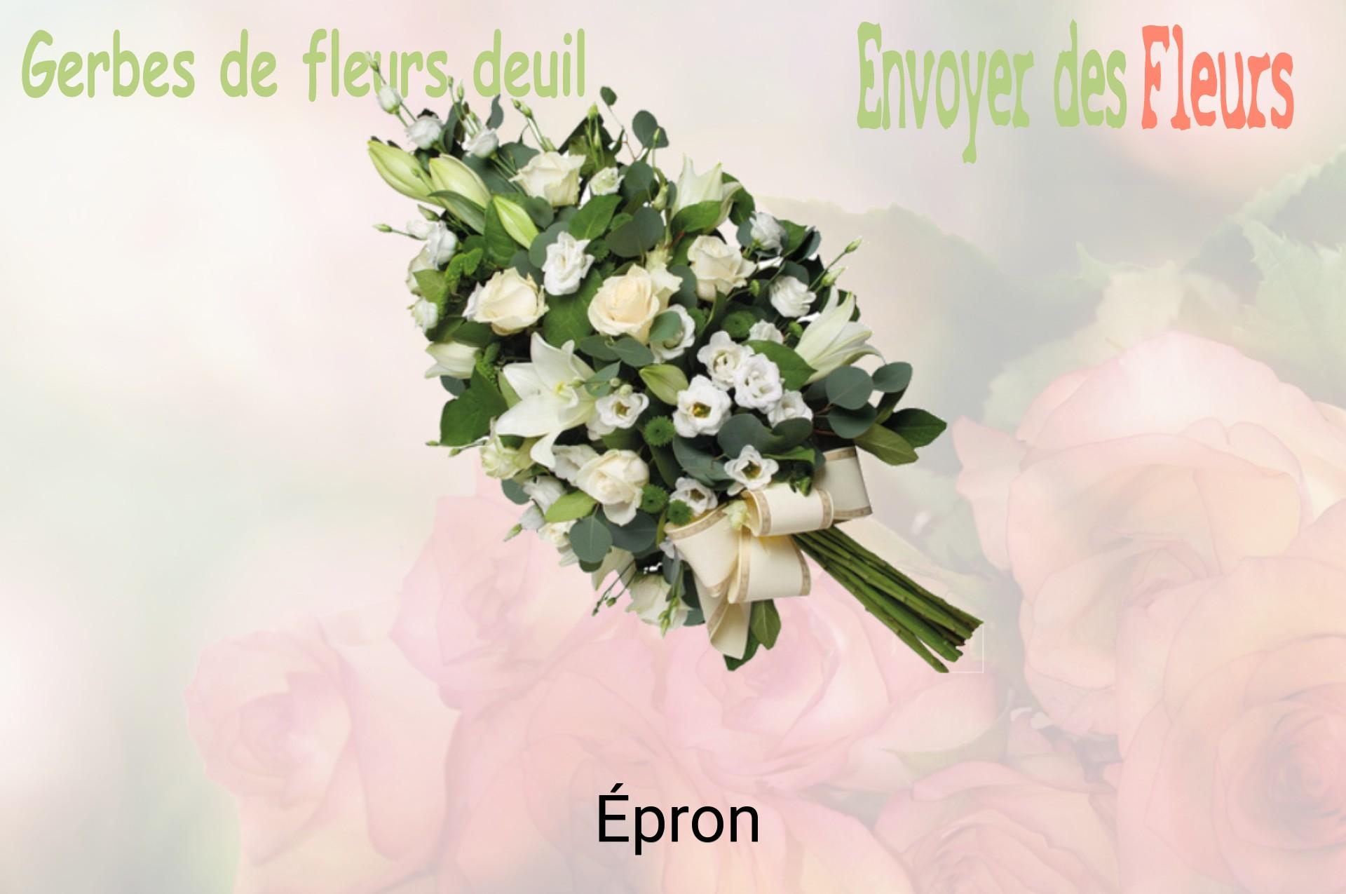 Gerbe de fleurs de deuil livrée à Épron